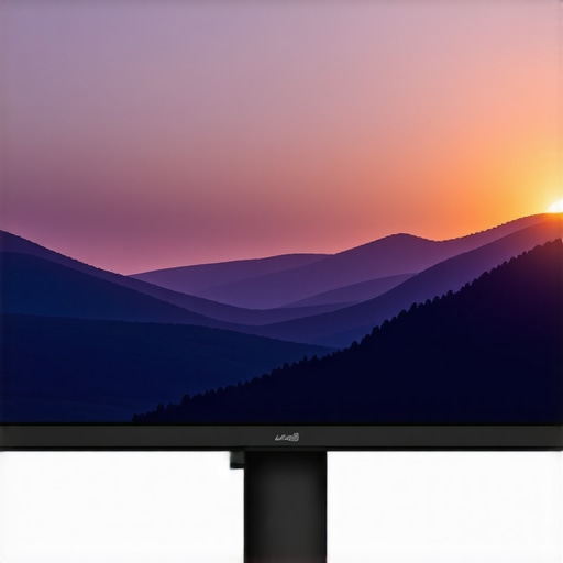Cutting-edge HDR monitor showcasing vibrant colors and deep blacks for professional use