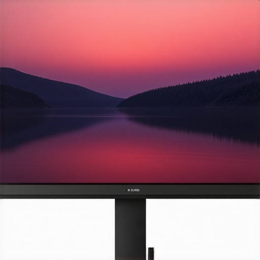 High-end 4K HDR monitor showcasing calibration and uniformity correction features in a professional studio setting