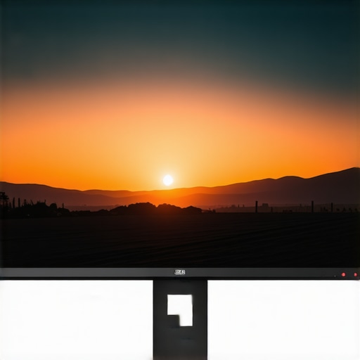 Professional monitor showcasing HDR and color accuracy features.