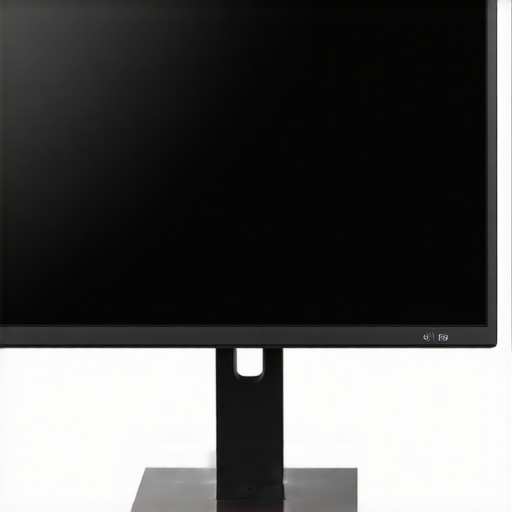 Professional monitor calibration scene with colorimeter and software