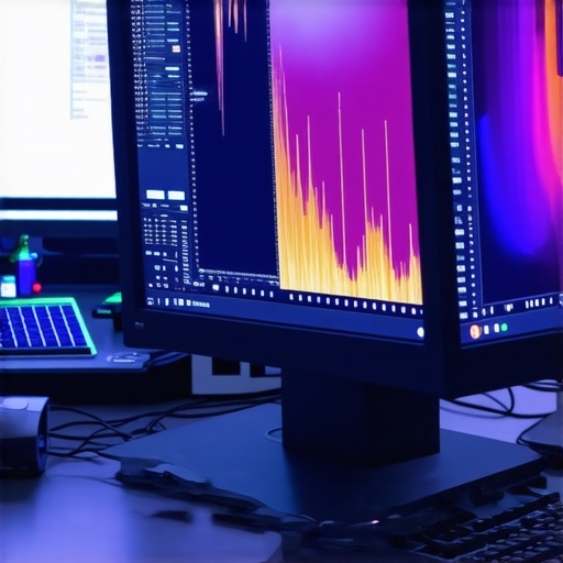 High-tech calibration environment with AI and spectral analysis tools for professional monitors