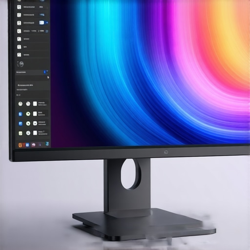 A professional monitor displaying vibrant colors and HDR content with quantum dot and mini-LED features