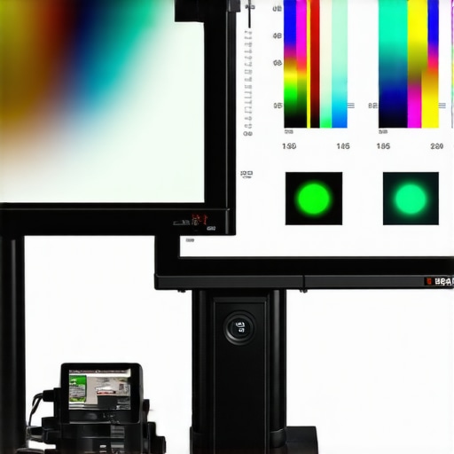 A professional color calibration process using a spectrophotometer and a calibrated high-end monitor.