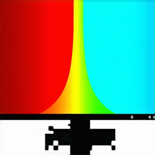 Professional spectroradiometer analyzing monitor spectral output