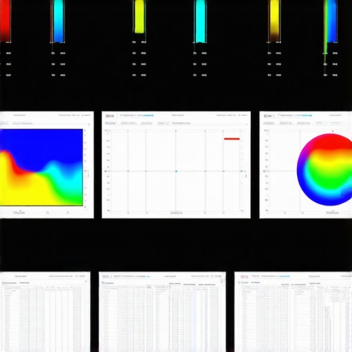 Professional display calibration environment with spectral analysis equipment and color references