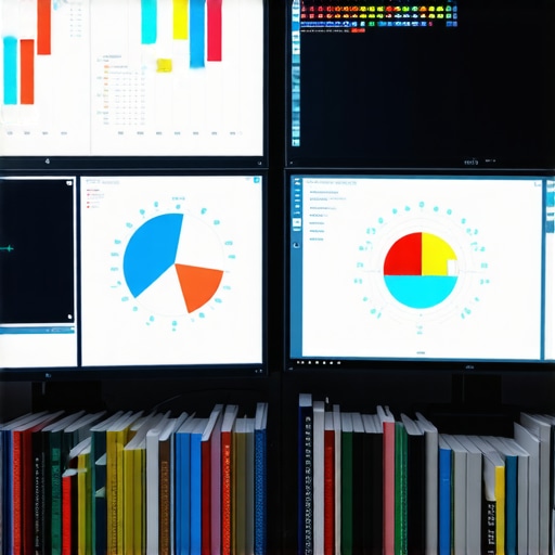 A high-tech control room with advanced monitors and AI calibration tools.