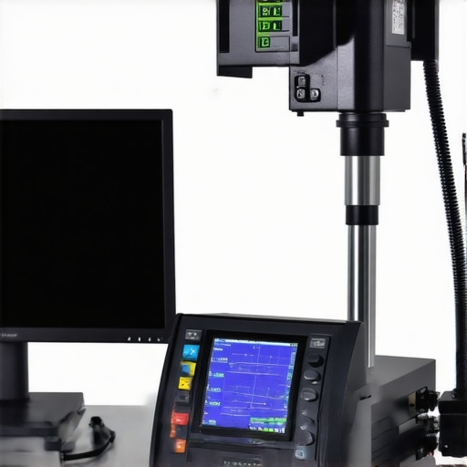 Colorimeter device calibrating a professional monitor in a studio
