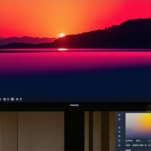 Professional HDR monitor showcasing accurate color calibration and vibrant visuals
