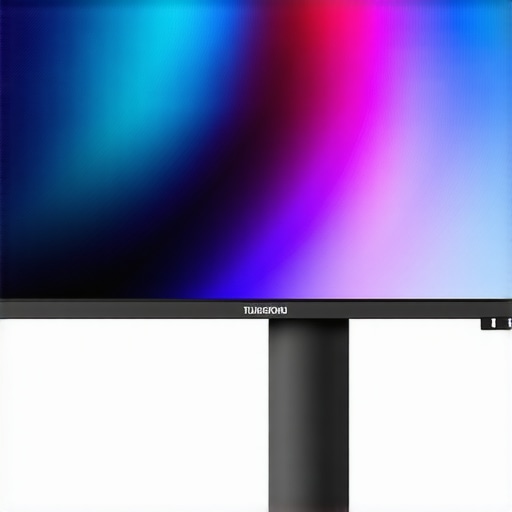 High-end HDR monitor with integrated calibration sensors and color profiling tools.