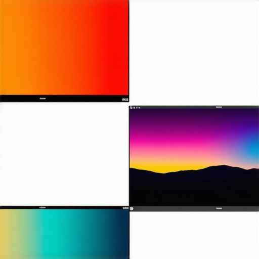 Visual comparison of OLED and QLED HDR displays highlighting color and contrast differences.