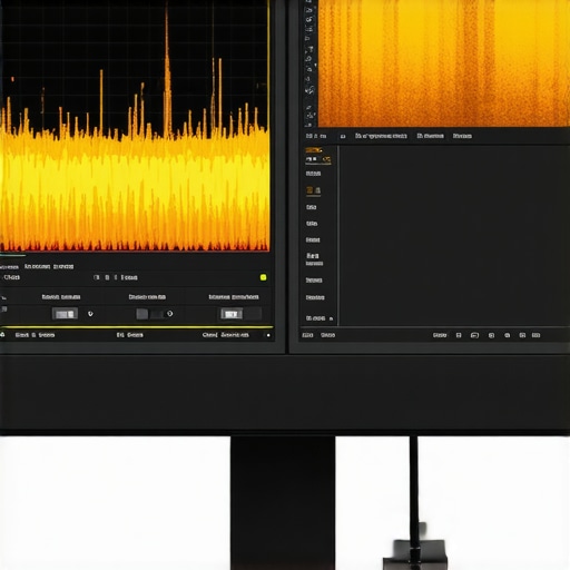 Professional technician calibrating a high-resolution monitor with advanced tools
