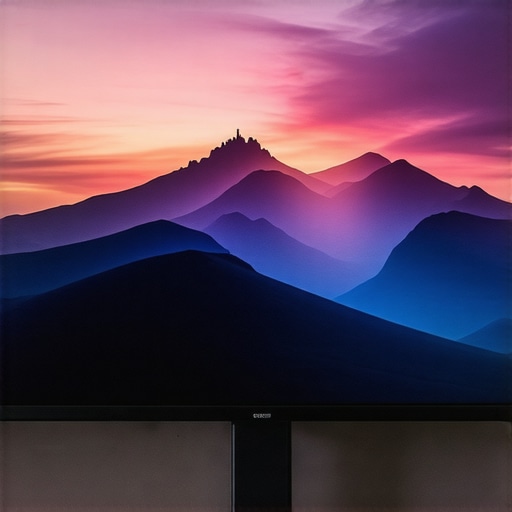 Close-up of a calibrated 4K HDR monitor showing accurate colors in a studio environment.
