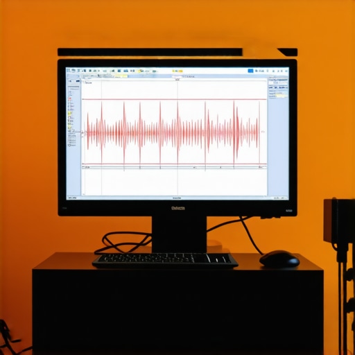 Spectroradiometer being used in a studio to calibrate a high-end display.