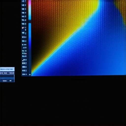 A professional spectrophotometer measuring color accuracy of a 4K HDR monitor.