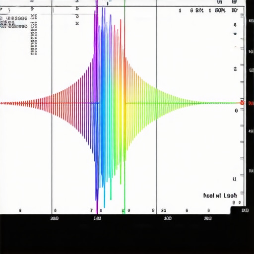 A professional spectroradiometer device measuring colors on a high-end monitor.