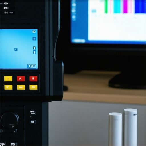 Professional calibrator using advanced tools to fine-tune HDR monitor standards.