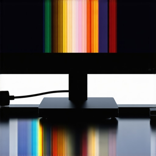 Close-up of HDR monitor showing zones of local dimming for enhanced contrast