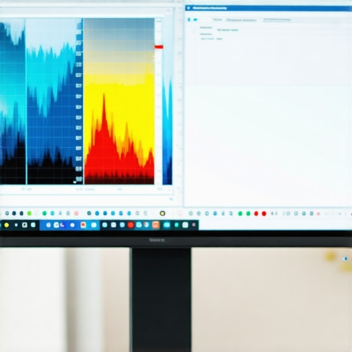 Close-up of calibration tools displayed on a professional computer monitor