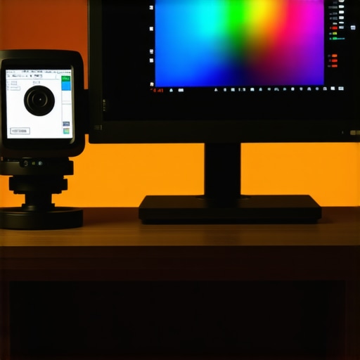 Calibration device measuring HDR monitor luminance and color accuracy