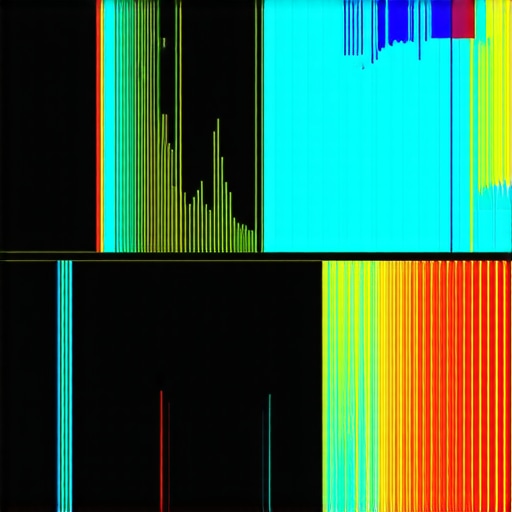 Spectroradiometer analyzing monitor spectral emission for detailed calibration.
