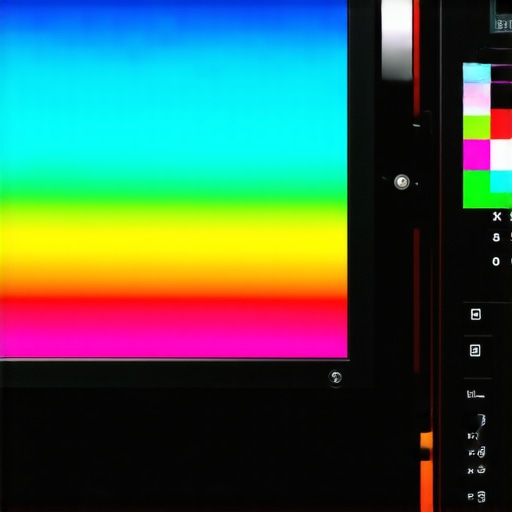 Spectral calibration device measuring a high-end HDR monitor