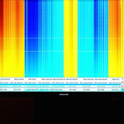 Colorimeter performing spectral calibration on a professional 4K HDR monitor.