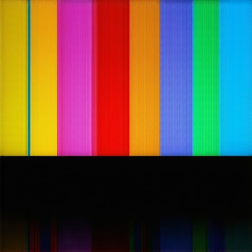 Colorimeter measuring a professional 4K HDR monitor with multispectral sensors for precise calibration.