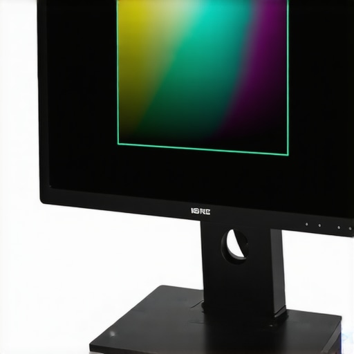 Close-up of a professional display showcasing calibration stability features.