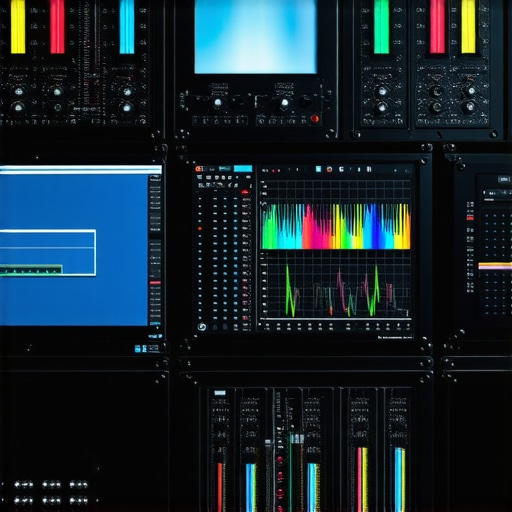 Spectral calibration device analyzing a high-end monitor in a studio