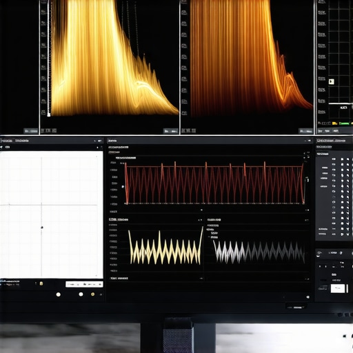 Close-up of calibration tools on a professional HDR monitor used in medical imaging and digital media