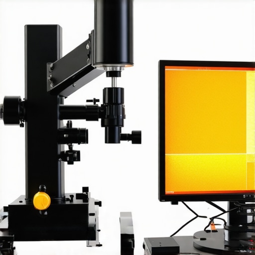 Spectroradiometer measuring spectral response of a high-end display in professional studio.
