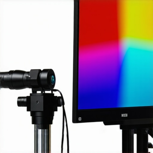 Spectral measurement device calibrating a professional high-dynamic-range monitor