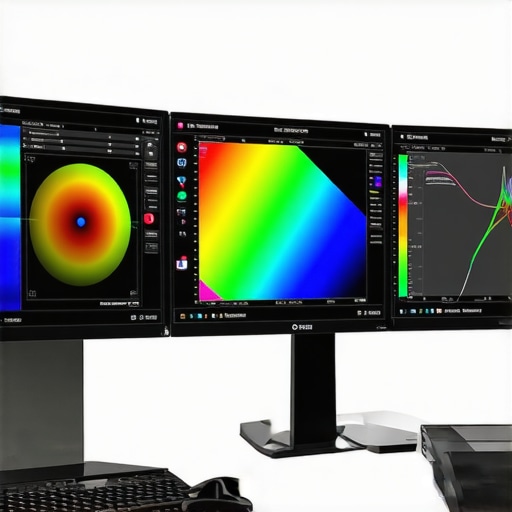 Spectral measurement tools calibrating a high-end HDR monitor for color accuracy