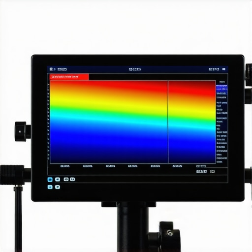 Spectral calibration device analyzing modern display's spectral output