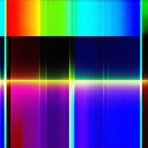 Professional spectral analysis device measuring monitor color spectrum