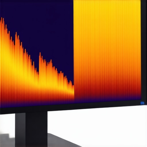Spectrophotometer measuring spectral data of an HDR monitor