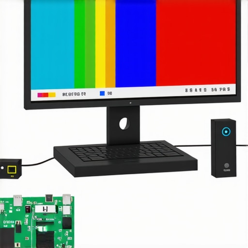 Advanced Display Calibration Hardware Display with embedded sensors and AI calibration system