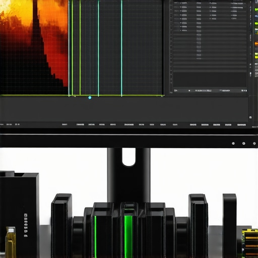 Advanced Monitor Calibration Tools Calibrated professional monitors with measurement devices for color accuracy.