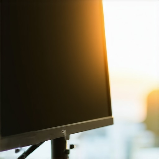 HDR Monitor Brightness Uniformity Close-up of an HDR monitor highlighting even luminance distribution across the screen.