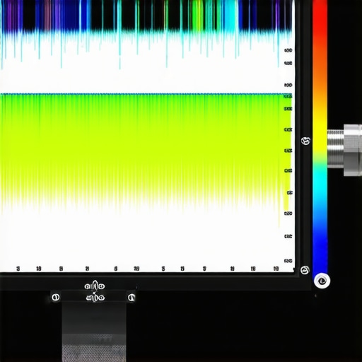 Integrated Calibration Hardware in Professional Monitors Close-up view of a professional monitor showcasing embedded calibration sensors and thermal management systems.