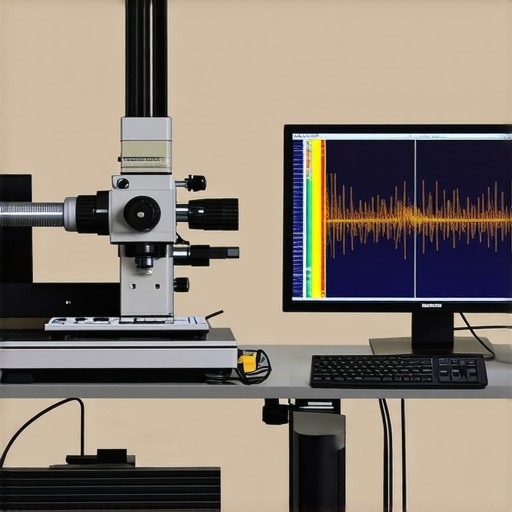 Spectral Calibration Process in Action Spectroradiometer capturing spectral data from a calibrated monitor in a professional studio