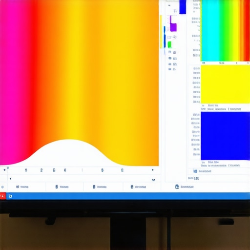 Spectral Calibration for Color Precision Device measuring spectral output of a professional monitor during calibration