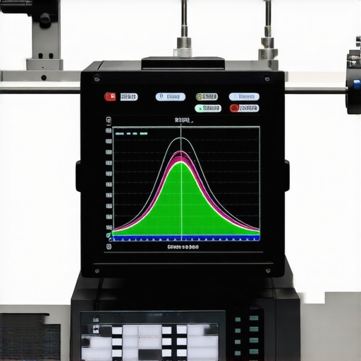 A spectrophotometer analyzing spectral response of a professional monitor.