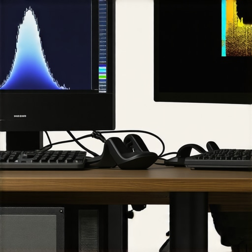 Spectral Profiling for Precise Color Calibration Spectral measurement device calibrating modern professional monitor