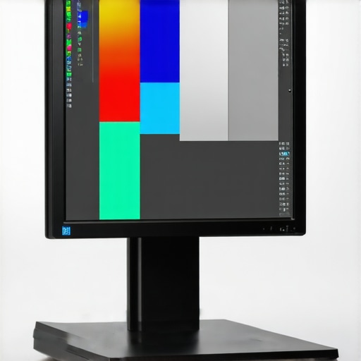 Professional monitor calibration equipment ensuring color accuracy