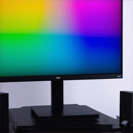 Professional HDR monitor showcasing vivid colors and contrast in a studio setting