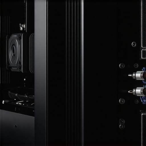 A detailed image of a monitor's cooling components with heat pipes and fins in action.