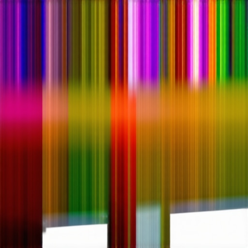 Nano-engineered Display Components Close-up of nanostructures within a 4K HDR monitor's display panel.