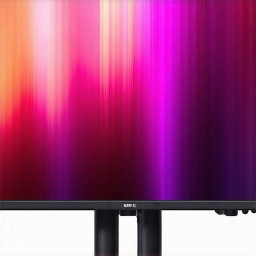 Close-up of professional HDR monitor with calibration hardware and spectral analysis tools
