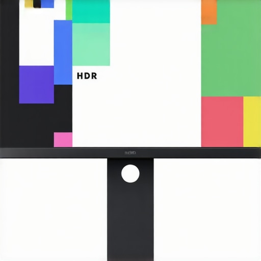 Illustration of a professional HDR monitor showcasing internal thermal and calibration hardware components.